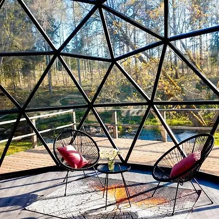 Glamping Dome Tent 'river' Luxussátor *